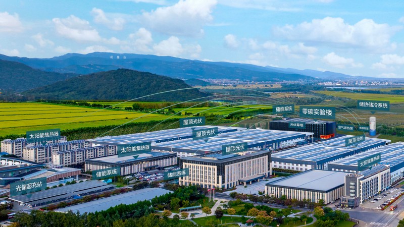 江苏连云港太阳雨零碳园区冷-热-电&nbsp;联产-联储-联供智慧能源解决方案