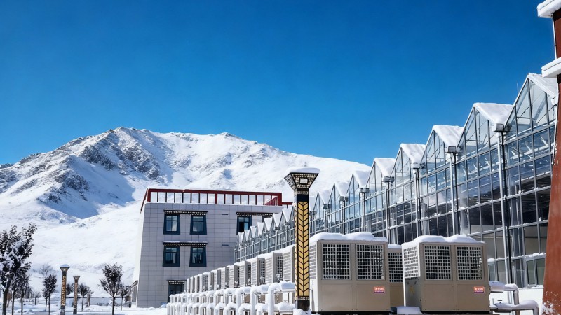 西藏拉萨才纳净土产业园连栋温室大棚采暖项目