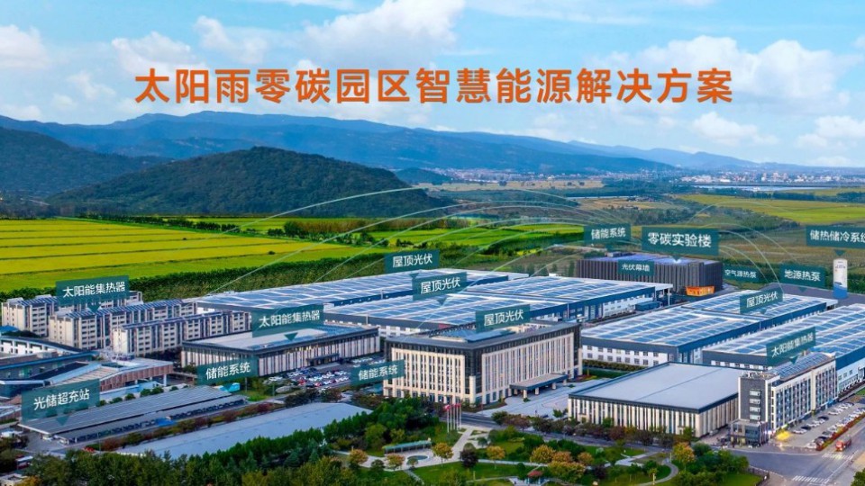 太阳雨零碳园区解决方案先行先试，受热捧！